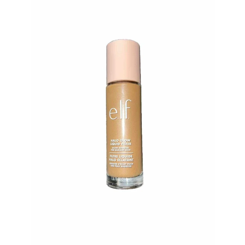 e.l.f. Halo Glow Liquid Filter Glow Booster Radiant Skin 5 Medium Tan 1.06oz